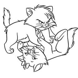 Dibujo para colorear: Los Aristogatos (Películas de Animación) #26854 - Dibujos para Colorear e Imprimir Gratis
