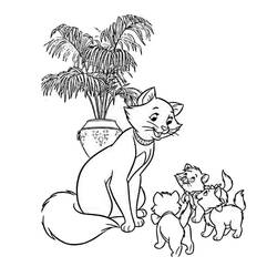 Dibujo para colorear: Los Aristogatos (Películas de Animación) #26858 - Dibujos para Colorear e Imprimir Gratis