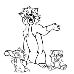 Dibujo para colorear: Los Aristogatos (Películas de Animación) #26863 - Dibujos para Colorear e Imprimir Gratis