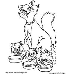 Dibujo para colorear: Los Aristogatos (Películas de Animación) #26864 - Dibujos para Colorear e Imprimir Gratis