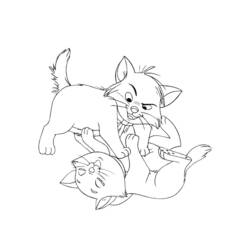 Dibujo para colorear: Los Aristogatos (Películas de Animación) #26873 - Dibujos para Colorear e Imprimir Gratis