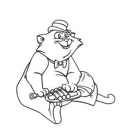 Dibujo para colorear: Los Aristogatos (Películas de Animación) #26874 - Dibujos para Colorear e Imprimir Gratis
