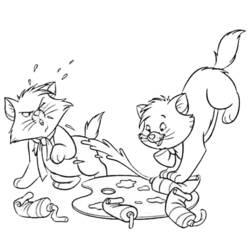 Dibujo para colorear: Los Aristogatos (Películas de Animación) #26883 - Dibujos para Colorear e Imprimir Gratis