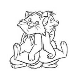 Dibujo para colorear: Los Aristogatos (Películas de Animación) #26888 - Dibujos para Colorear e Imprimir Gratis