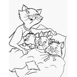 Dibujo para colorear: Los Aristogatos (Películas de Animación) #26898 - Dibujos para Colorear e Imprimir Gratis