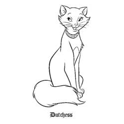 Dibujo para colorear: Los Aristogatos (Películas de Animación) #26899 - Dibujos para Colorear e Imprimir Gratis