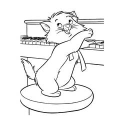 Dibujo para colorear: Los Aristogatos (Películas de Animación) #26910 - Dibujos para Colorear e Imprimir Gratis