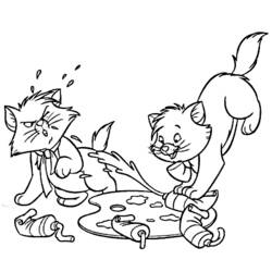 Dibujo para colorear: Los Aristogatos (Películas de Animación) #26924 - Dibujos para Colorear e Imprimir Gratis
