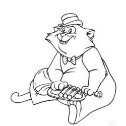 Dibujo para colorear: Los Aristogatos (Películas de Animación) #26925 - Dibujos para Colorear e Imprimir Gratis