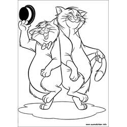 Dibujo para colorear: Los Aristogatos (Películas de Animación) #26928 - Dibujos para Colorear e Imprimir Gratis