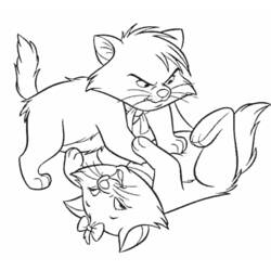 Dibujo para colorear: Los Aristogatos (Películas de Animación) #26939 - Dibujos para Colorear e Imprimir Gratis