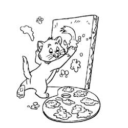 Dibujo para colorear: Los Aristogatos (Películas de Animación) #26944 - Dibujos para Colorear e Imprimir Gratis