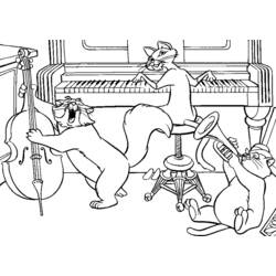 Dibujo para colorear: Los Aristogatos (Películas de Animación) #26957 - Dibujos para Colorear e Imprimir Gratis