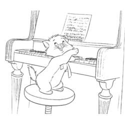 Dibujo para colorear: Los Aristogatos (Películas de Animación) #26958 - Dibujos para Colorear e Imprimir Gratis