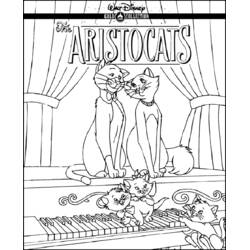 Dibujo para colorear: Los Aristogatos (Películas de Animación) #26962 - Dibujos para Colorear e Imprimir Gratis