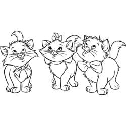 Dibujo para colorear: Los Aristogatos (Películas de Animación) #26967 - Dibujos para Colorear e Imprimir Gratis