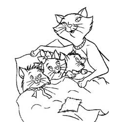 Dibujo para colorear: Los Aristogatos (Películas de Animación) #26977 - Dibujos para Colorear e Imprimir Gratis