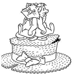 Dibujo para colorear: Los Aristogatos (Películas de Animación) #27001 - Dibujos para Colorear e Imprimir Gratis