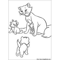 Dibujo para colorear: Los Aristogatos (Películas de Animación) #27002 - Dibujos para Colorear e Imprimir Gratis
