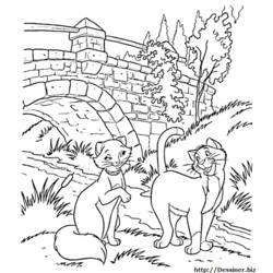 Dibujo para colorear: Los Aristogatos (Películas de Animación) #27014 - Dibujos para Colorear e Imprimir Gratis