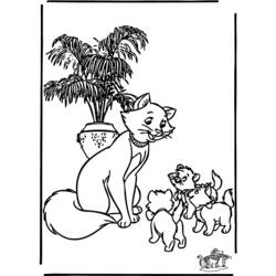 Dibujo para colorear: Los Aristogatos (Películas de Animación) #27016 - Dibujos para Colorear e Imprimir Gratis