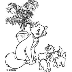 Dibujo para colorear: Los Aristogatos (Películas de Animación) #27037 - Dibujos para Colorear e Imprimir Gratis