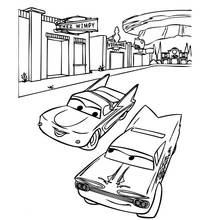 Dibujo para colorear: Los Bagnoles (Cars) (Películas de Animación) #132607 - Dibujos para Colorear e Imprimir Gratis