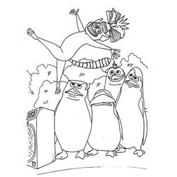 Dibujo para colorear: Los Pingüinos de Madagascar (Películas de Animación) #207618 - Dibujos para Colorear e Imprimir Gratis