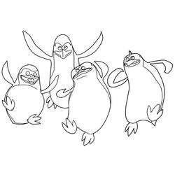 Dibujo para colorear: Los Pingüinos de Madagascar (Películas de Animación) #207633 - Dibujos para Colorear e Imprimir Gratis