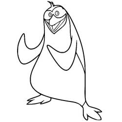 Dibujo para colorear: Los Pingüinos de Madagascar (Películas de Animación) #207635 - Dibujos para Colorear e Imprimir Gratis