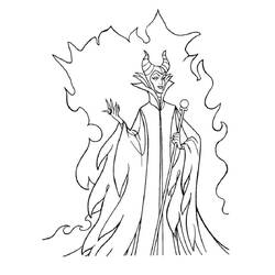 Dibujo Maléfica (Disney) (Películas de Animación) #208927 para imprimir y colorear