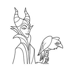 Dibujo Maléfica (Disney) (Películas de Animación) #208952 para imprimir y colorear