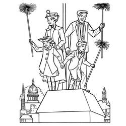 Dibujo para colorear: Mary Poppins (Películas de Animación) #204815 - Dibujos para Colorear e Imprimir Gratis