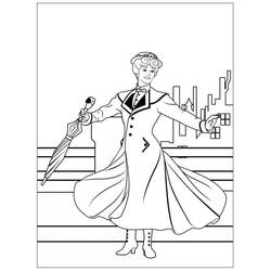 Dibujo para colorear: Mary Poppins (Películas de Animación) #204816 - Dibujos para Colorear e Imprimir Gratis