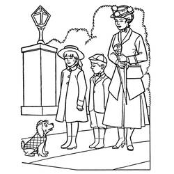 Dibujo para colorear: Mary Poppins (Películas de Animación) #204825 - Dibujos para Colorear e Imprimir Gratis