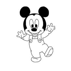 Dibujo para colorear: Mickey (Películas de animación) #170093 - Dibujos para Colorear e Imprimir Gratis