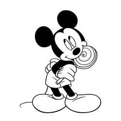 Dibujo para colorear: Mickey (Películas de animación) #170105 - Dibujos para Colorear e Imprimir Gratis