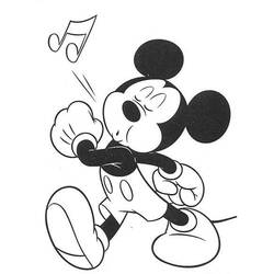 Dibujo para colorear: Mickey (Películas de animación) #170130 - Dibujos para Colorear e Imprimir Gratis