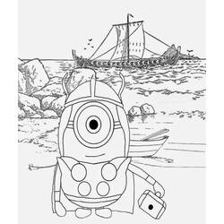 Dibujo para colorear: Minion (Películas de Animación) #183434 - Dibujos para Colorear e Imprimir Gratis