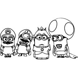 Dibujo para colorear: Minion (Películas de Animación) #183441 - Dibujos para Colorear e Imprimir Gratis