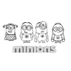 Dibujo para colorear: Minions (Películas de animación) #72212 - Dibujos para Colorear e Imprimir Gratis