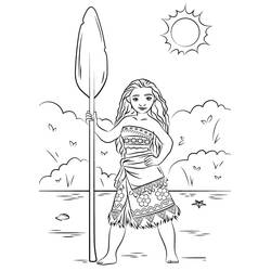 Dibujo para colorear: Moana (Películas de Animación) #181306 - Dibujos para Colorear e Imprimir Gratis