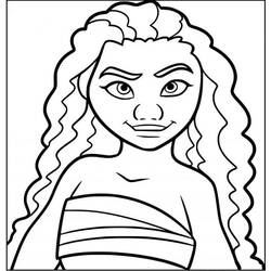 Dibujo para colorear: Moana (Películas de Animación) #181307 - Dibujos para Colorear e Imprimir Gratis