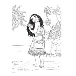 Dibujo para colorear: Moana (Películas de Animación) #181314 - Dibujos para Colorear e Imprimir Gratis