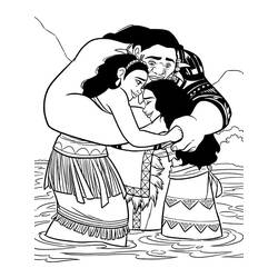 Dibujo para colorear: Moana (Películas de Animación) #181316 - Dibujos para Colorear e Imprimir Gratis