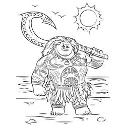 Dibujo para colorear: Moana (Películas de Animación) #181318 - Dibujos para Colorear e Imprimir Gratis