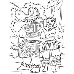 Dibujo para colorear: Moana (Películas de Animación) #181327 - Dibujos para Colorear e Imprimir Gratis