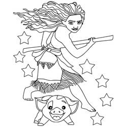 Dibujo para colorear: Moana (Películas de Animación) #181331 - Dibujos para Colorear e Imprimir Gratis