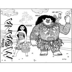 Dibujo para colorear: Moana (Películas de Animación) #181336 - Dibujos para Colorear e Imprimir Gratis
