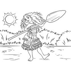 Dibujo para colorear: Moana (Películas de Animación) #181338 - Dibujos para Colorear e Imprimir Gratis